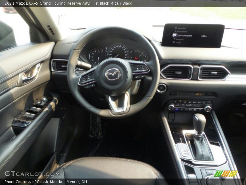 Jet Black Mica / Black 2021 Mazda CX-5 Grand Touring Reserve AWD