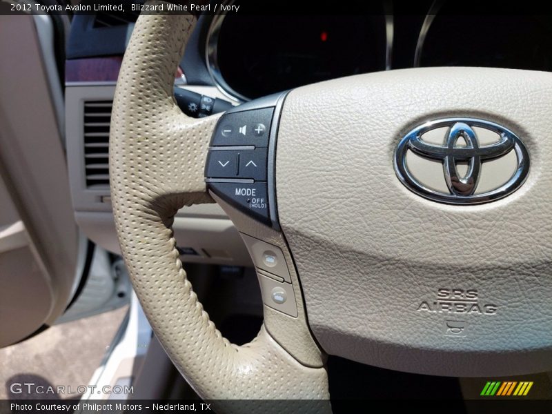 Blizzard White Pearl / Ivory 2012 Toyota Avalon Limited