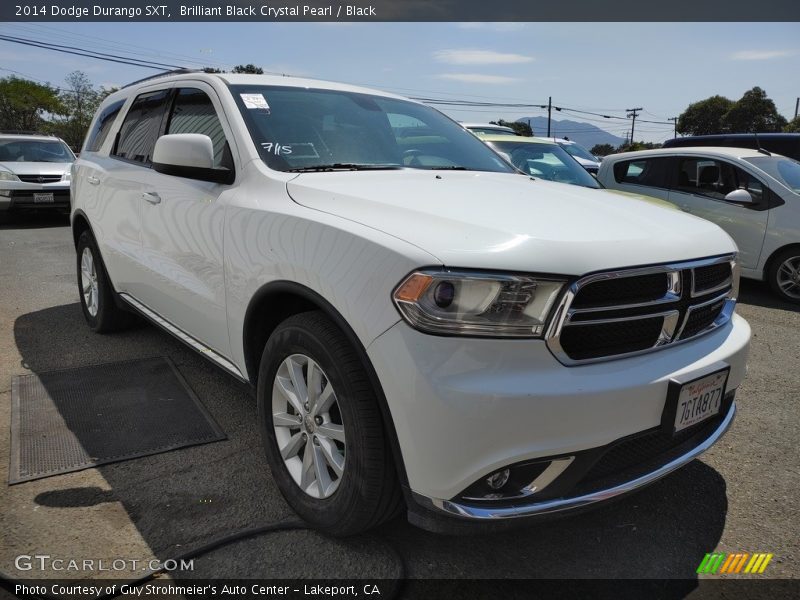 Brilliant Black Crystal Pearl / Black 2014 Dodge Durango SXT