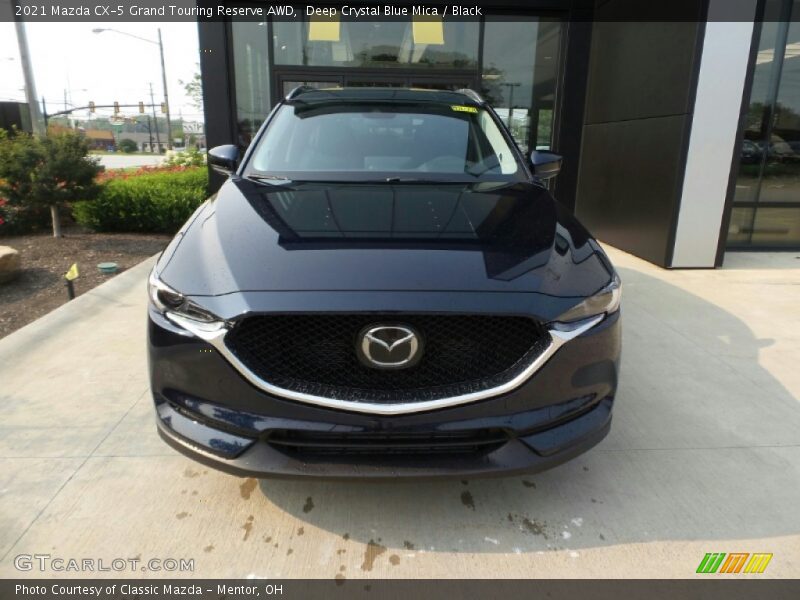 Deep Crystal Blue Mica / Black 2021 Mazda CX-5 Grand Touring Reserve AWD