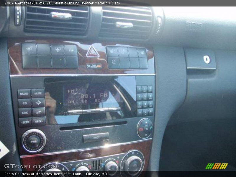 Pewter Metallic / Black 2007 Mercedes-Benz C 280 4Matic Luxury