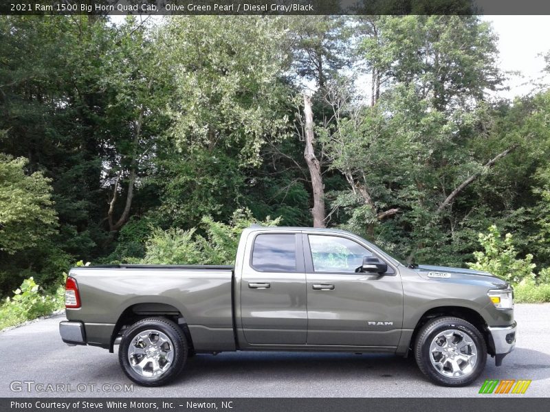  2021 1500 Big Horn Quad Cab Olive Green Pearl