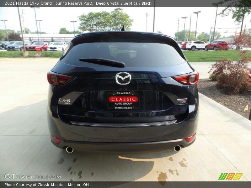 Deep Crystal Blue Mica / Black 2021 Mazda CX-5 Grand Touring Reserve AWD