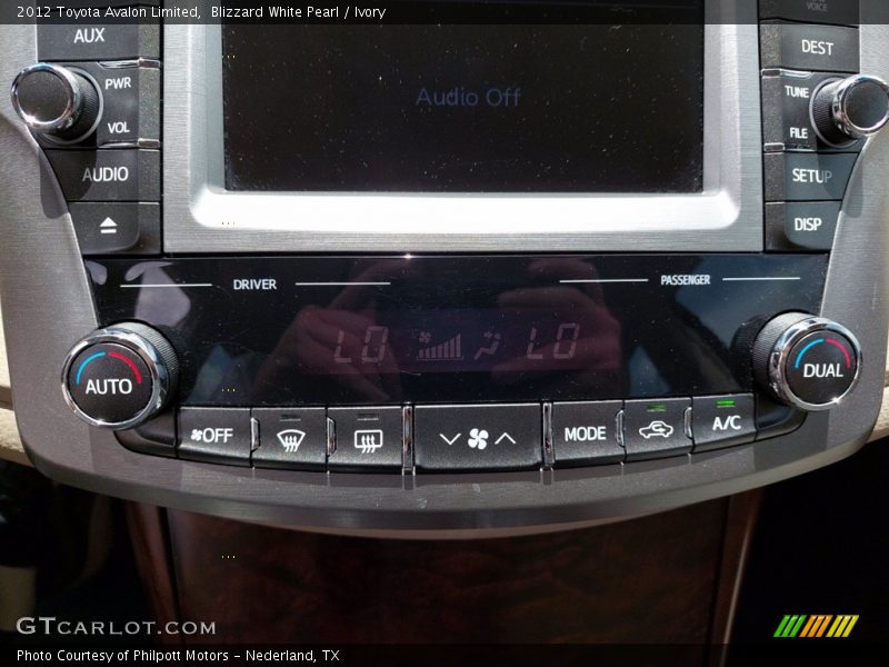 Blizzard White Pearl / Ivory 2012 Toyota Avalon Limited