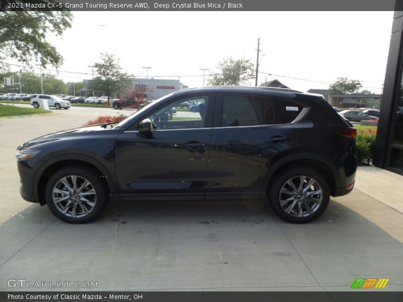 Deep Crystal Blue Mica / Black 2021 Mazda CX-5 Grand Touring Reserve AWD