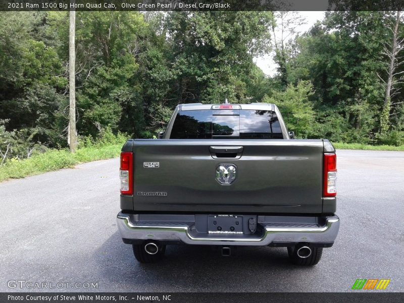 Olive Green Pearl / Diesel Gray/Black 2021 Ram 1500 Big Horn Quad Cab