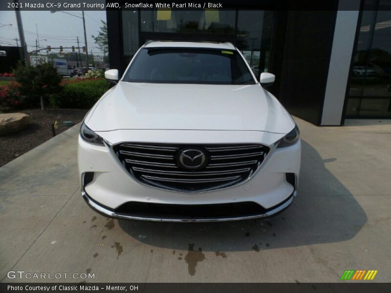 Snowflake White Pearl Mica / Black 2021 Mazda CX-9 Grand Touring AWD