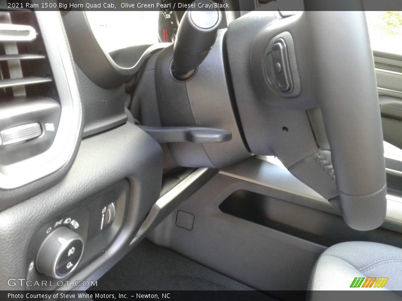 Olive Green Pearl / Diesel Gray/Black 2021 Ram 1500 Big Horn Quad Cab