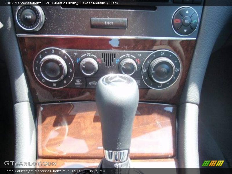Pewter Metallic / Black 2007 Mercedes-Benz C 280 4Matic Luxury