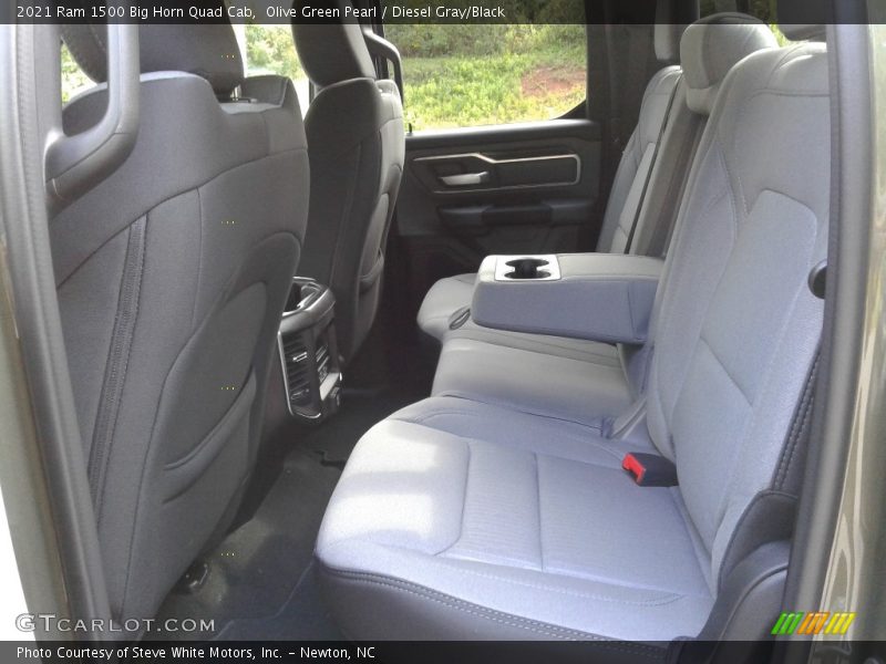 Olive Green Pearl / Diesel Gray/Black 2021 Ram 1500 Big Horn Quad Cab