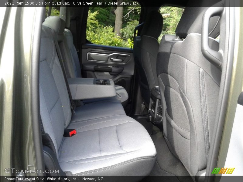 Olive Green Pearl / Diesel Gray/Black 2021 Ram 1500 Big Horn Quad Cab