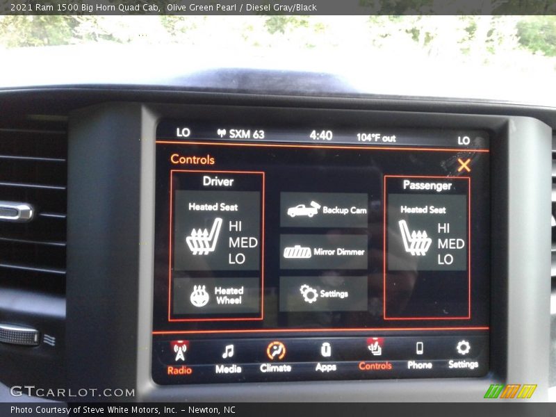 Olive Green Pearl / Diesel Gray/Black 2021 Ram 1500 Big Horn Quad Cab