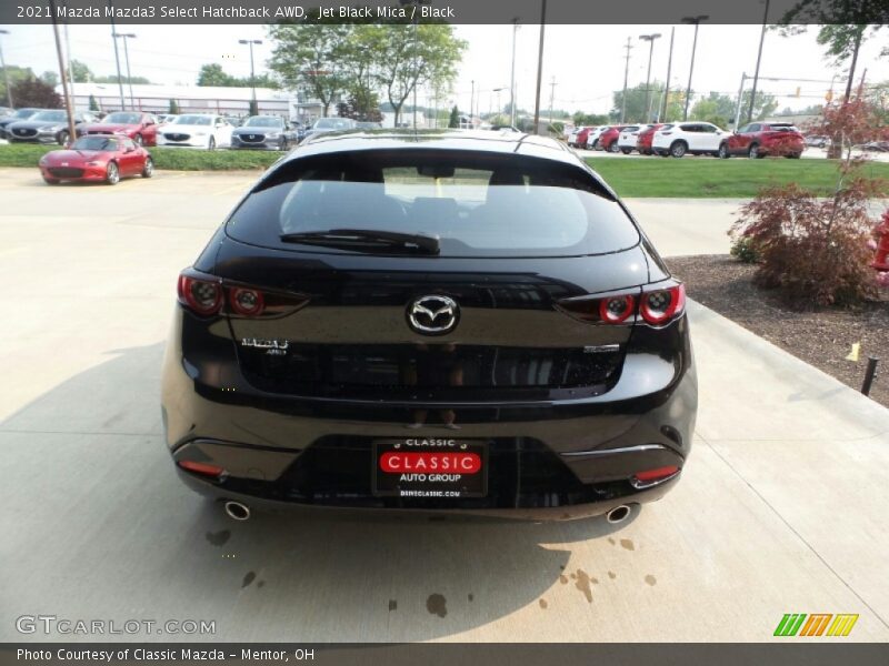 Jet Black Mica / Black 2021 Mazda Mazda3 Select Hatchback AWD