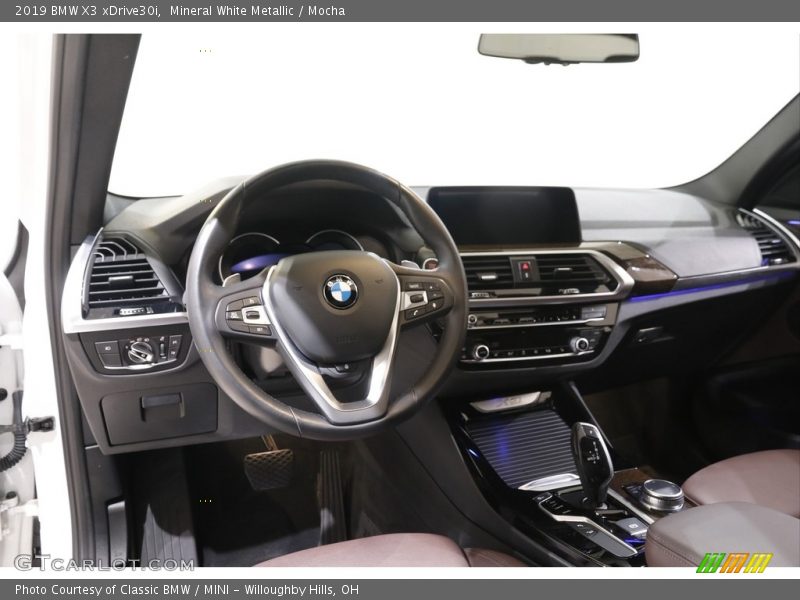 Mineral White Metallic / Mocha 2019 BMW X3 xDrive30i