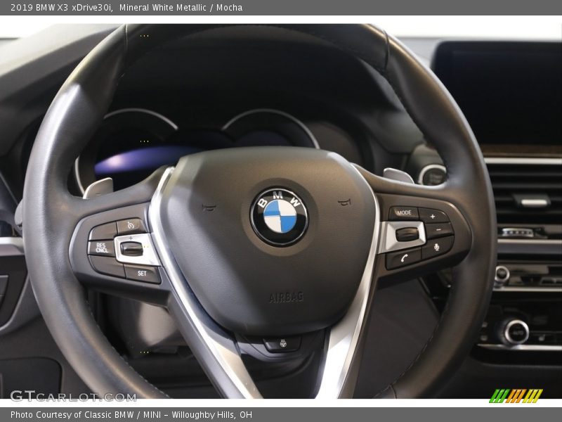 Mineral White Metallic / Mocha 2019 BMW X3 xDrive30i