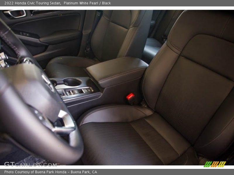 Platinum White Pearl / Black 2022 Honda Civic Touring Sedan