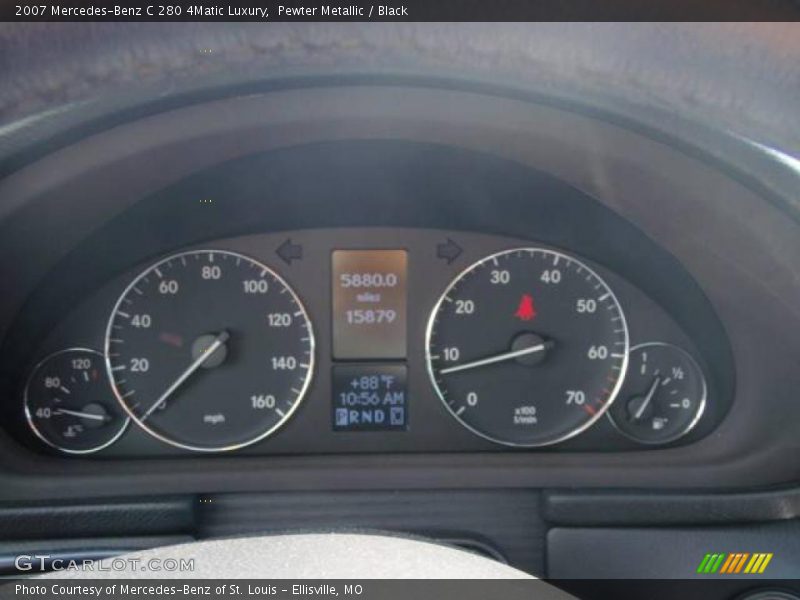 Pewter Metallic / Black 2007 Mercedes-Benz C 280 4Matic Luxury