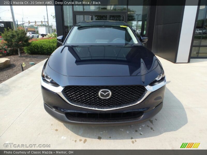 Deep Crystal Blue Mica / Black 2021 Mazda CX-30 Select AWD