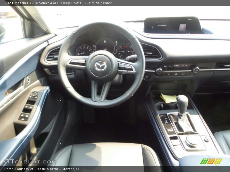 Deep Crystal Blue Mica / Black 2021 Mazda CX-30 Select AWD