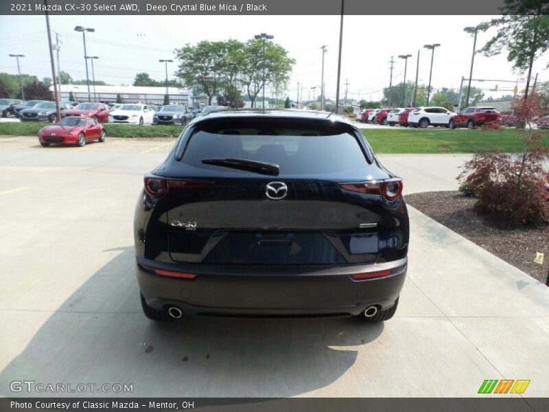 Deep Crystal Blue Mica / Black 2021 Mazda CX-30 Select AWD