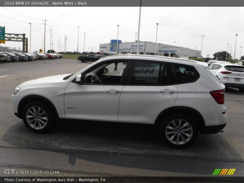 Alpine White / Black 2016 BMW X3 xDrive28i