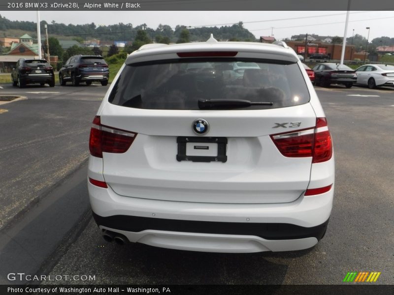 Alpine White / Black 2016 BMW X3 xDrive28i