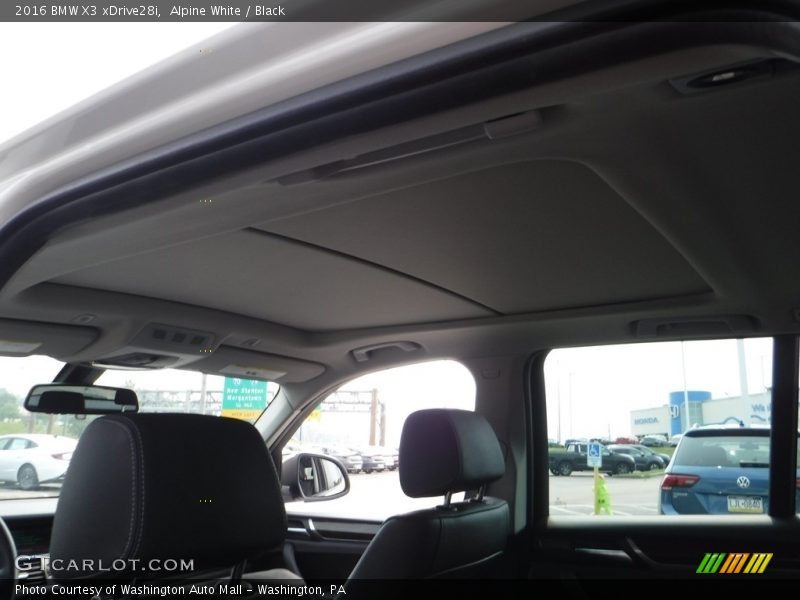 Alpine White / Black 2016 BMW X3 xDrive28i