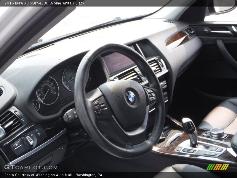 Alpine White / Black 2016 BMW X3 xDrive28i