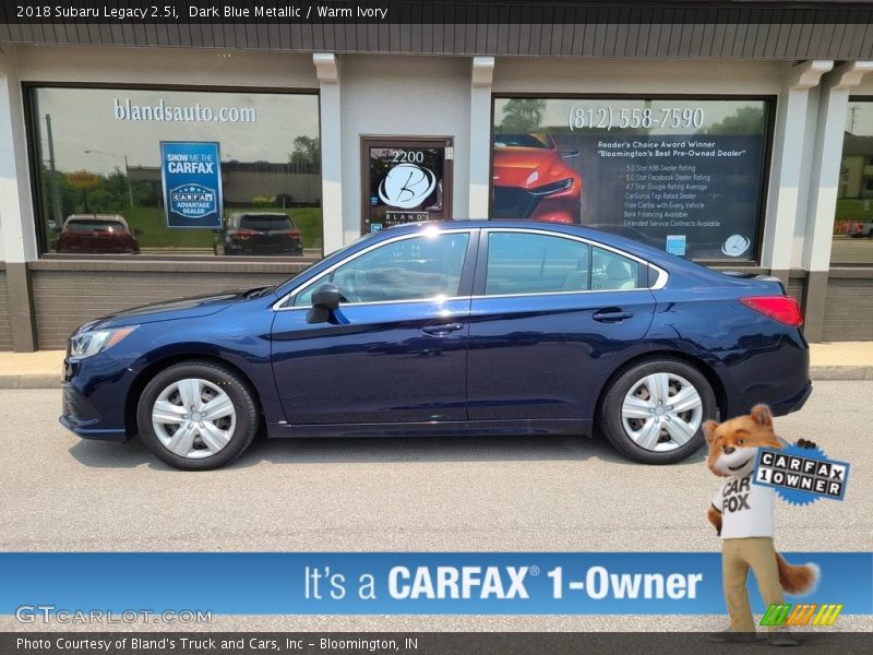 Dark Blue Metallic / Warm Ivory 2018 Subaru Legacy 2.5i