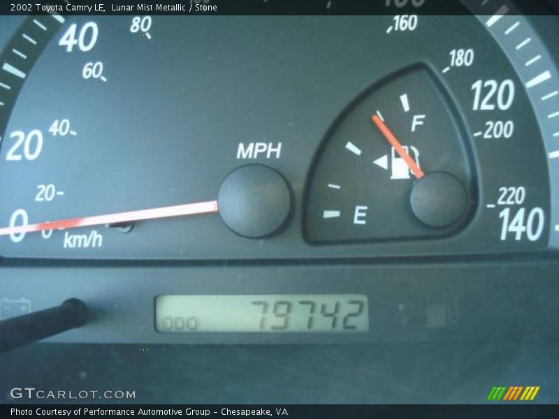 Lunar Mist Metallic / Stone 2002 Toyota Camry LE