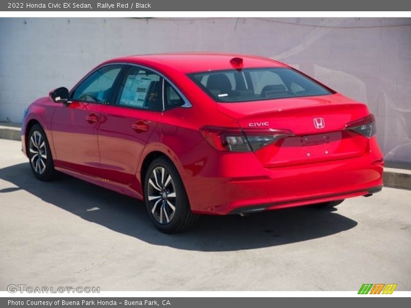 Rallye Red / Black 2022 Honda Civic EX Sedan