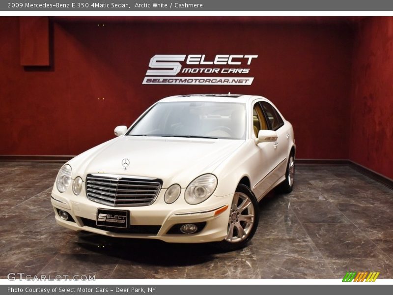 Arctic White / Cashmere 2009 Mercedes-Benz E 350 4Matic Sedan