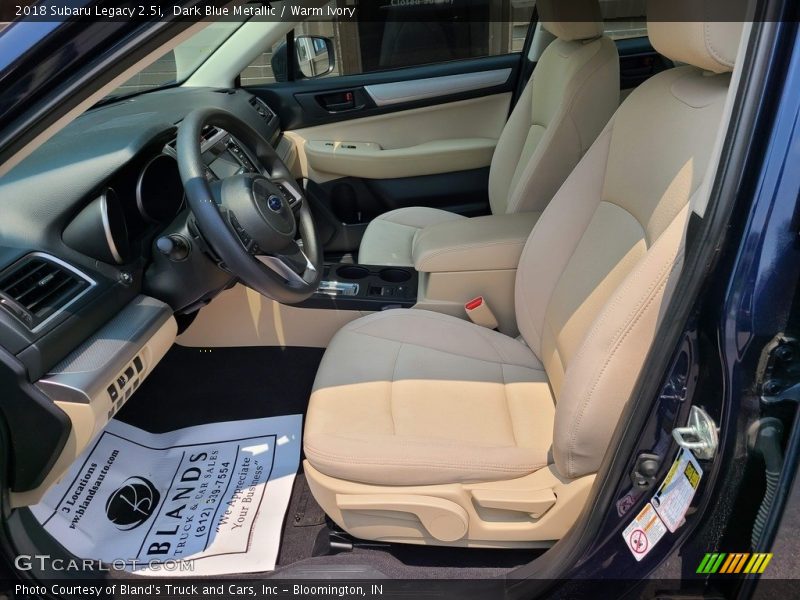 Dark Blue Metallic / Warm Ivory 2018 Subaru Legacy 2.5i