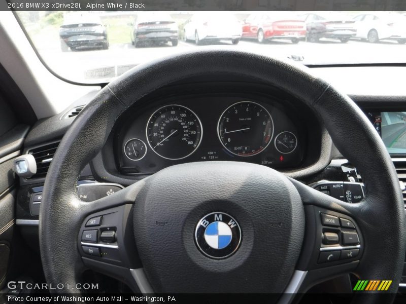 Alpine White / Black 2016 BMW X3 xDrive28i
