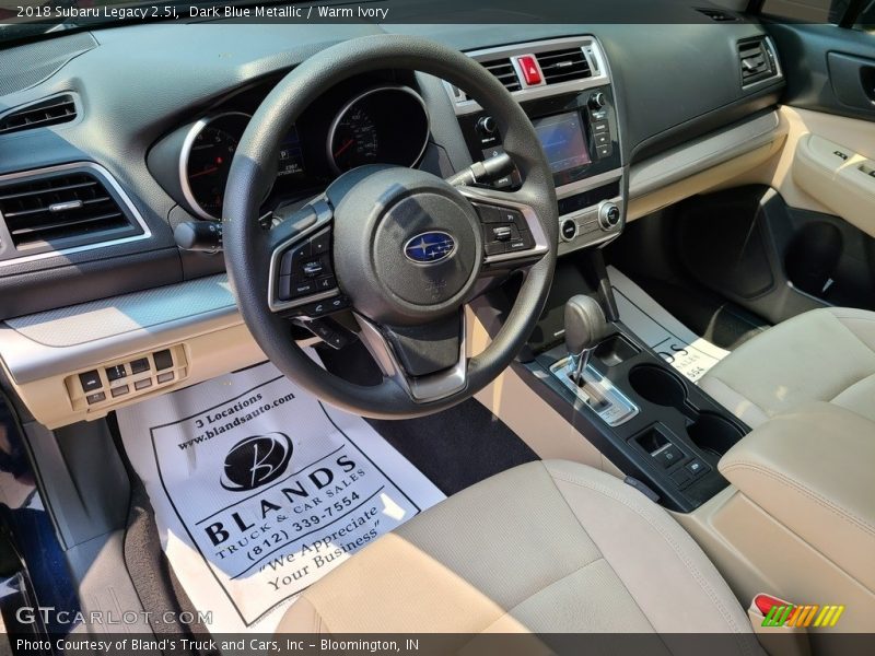 Dark Blue Metallic / Warm Ivory 2018 Subaru Legacy 2.5i