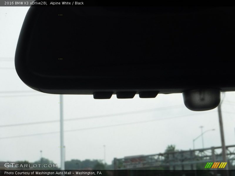 Alpine White / Black 2016 BMW X3 xDrive28i