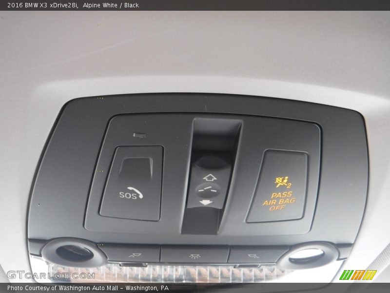 Alpine White / Black 2016 BMW X3 xDrive28i