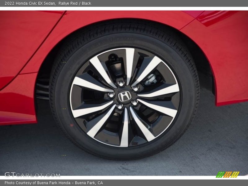Rallye Red / Black 2022 Honda Civic EX Sedan