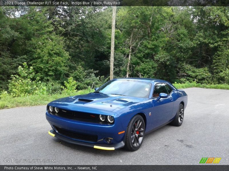 Indigo Blue / Black/Ruby Red 2021 Dodge Challenger R/T Scat Pack