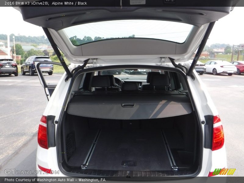 Alpine White / Black 2016 BMW X3 xDrive28i