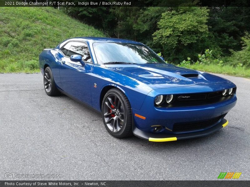 Indigo Blue / Black/Ruby Red 2021 Dodge Challenger R/T Scat Pack