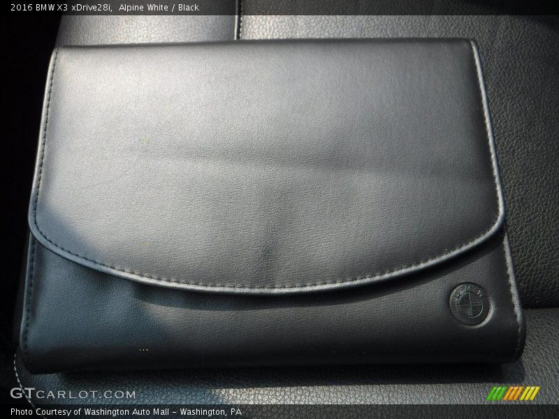 Alpine White / Black 2016 BMW X3 xDrive28i