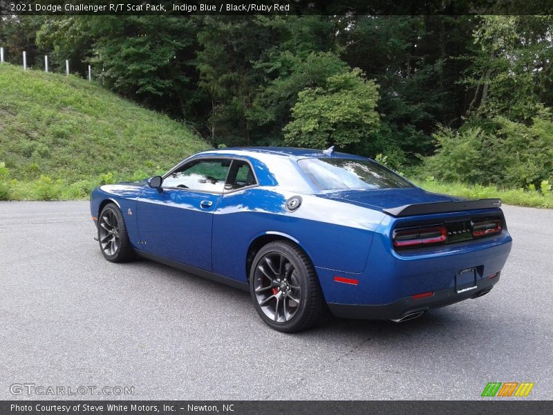 Indigo Blue / Black/Ruby Red 2021 Dodge Challenger R/T Scat Pack