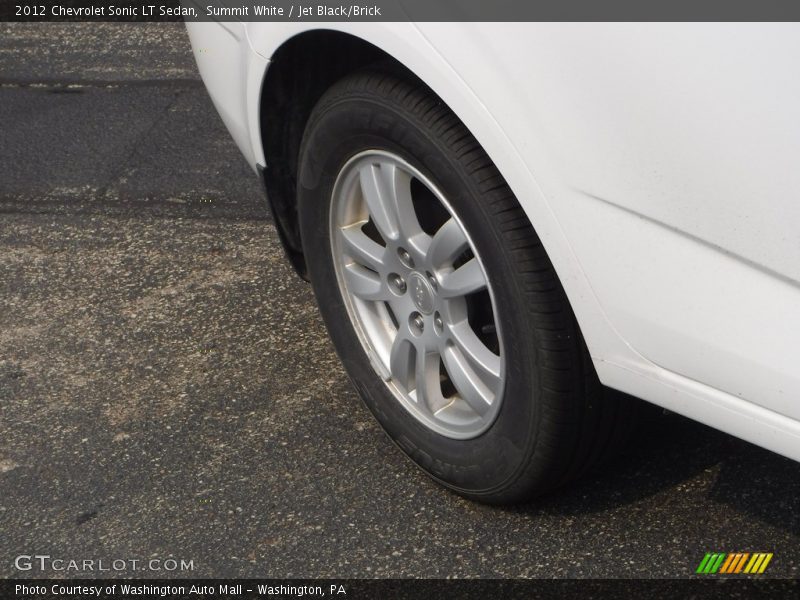 Summit White / Jet Black/Brick 2012 Chevrolet Sonic LT Sedan