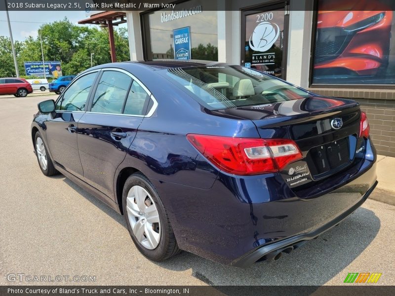 Dark Blue Metallic / Warm Ivory 2018 Subaru Legacy 2.5i