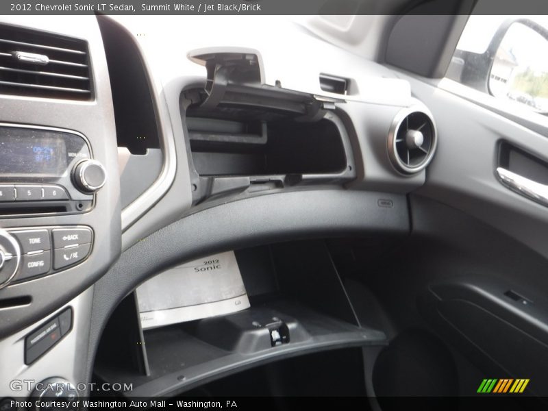 Summit White / Jet Black/Brick 2012 Chevrolet Sonic LT Sedan