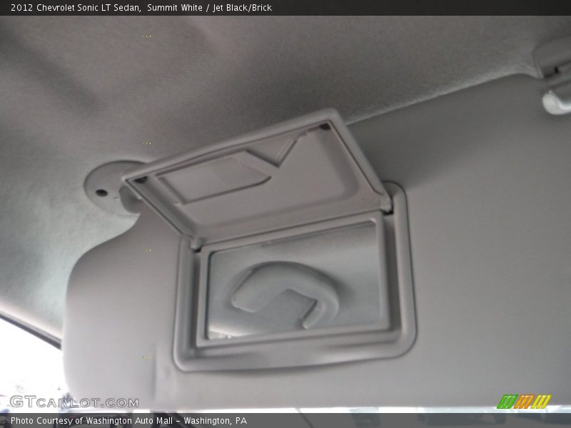 Summit White / Jet Black/Brick 2012 Chevrolet Sonic LT Sedan