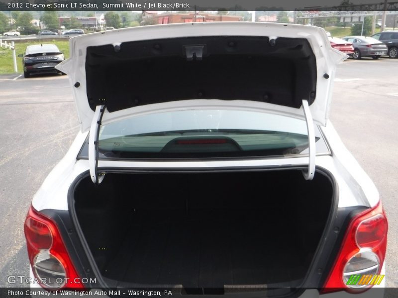 Summit White / Jet Black/Brick 2012 Chevrolet Sonic LT Sedan
