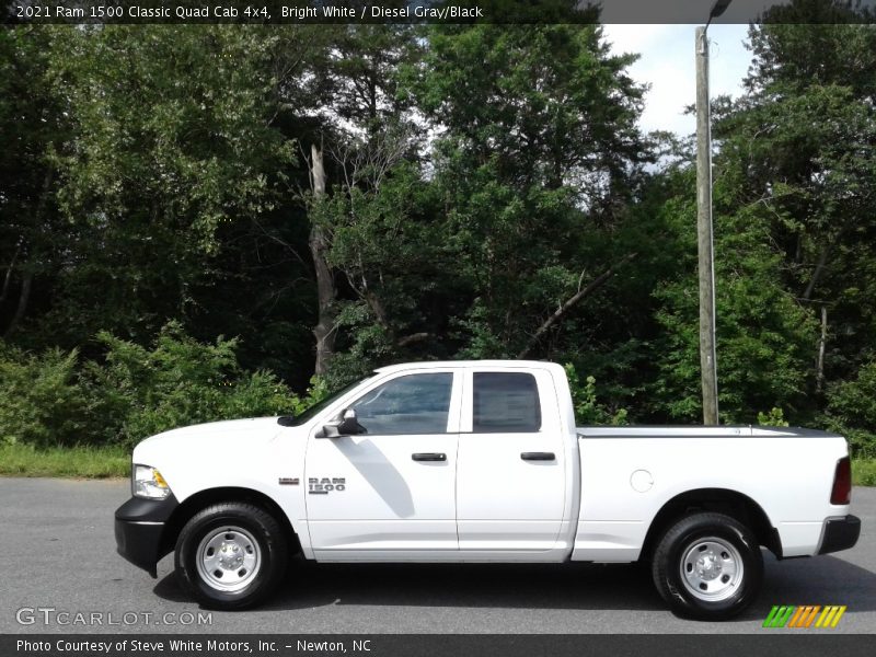 Bright White / Diesel Gray/Black 2021 Ram 1500 Classic Quad Cab 4x4