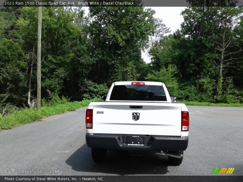 Bright White / Diesel Gray/Black 2021 Ram 1500 Classic Quad Cab 4x4